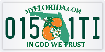 FL license plate 0151TI