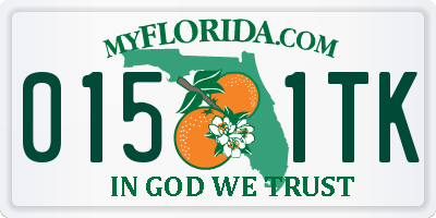 FL license plate 0151TK