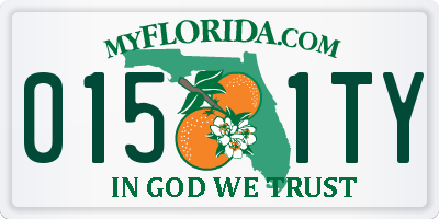 FL license plate 0151TY