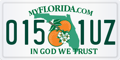 FL license plate 0151UZ