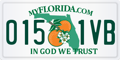 FL license plate 0151VB