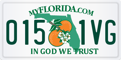 FL license plate 0151VG