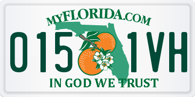FL license plate 0151VH