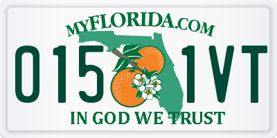 FL license plate 0151VT