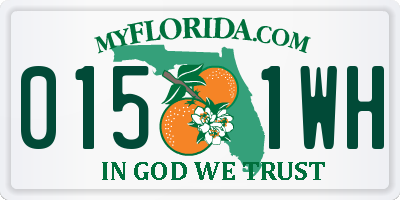 FL license plate 0151WH