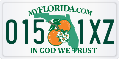 FL license plate 0151XZ