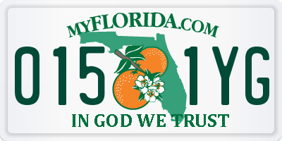 FL license plate 0151YG
