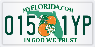 FL license plate 0151YP