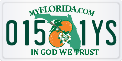 FL license plate 0151YS