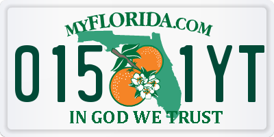 FL license plate 0151YT