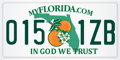 FL license plate 0151ZB