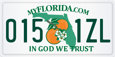 FL license plate 0151ZL