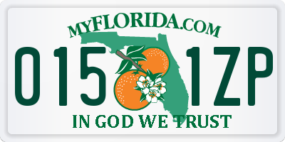 FL license plate 0151ZP
