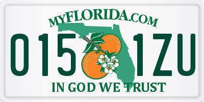 FL license plate 0151ZU