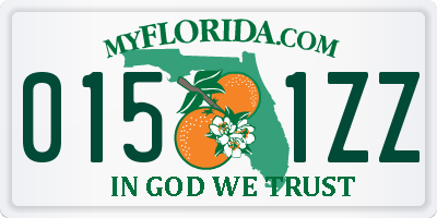FL license plate 0151ZZ