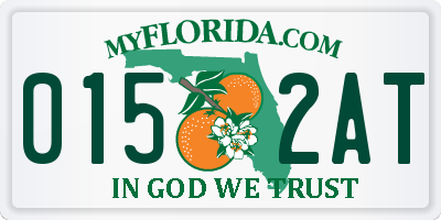 FL license plate 0152AT