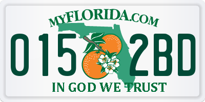 FL license plate 0152BD