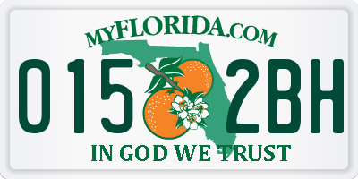FL license plate 0152BH
