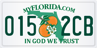FL license plate 0152CB