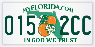 FL license plate 0152CC