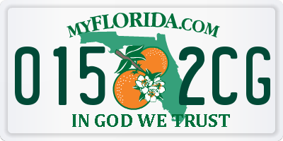 FL license plate 0152CG