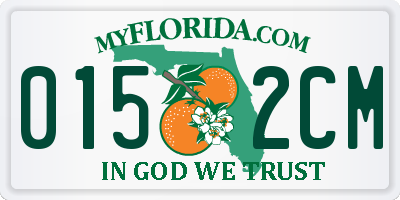 FL license plate 0152CM