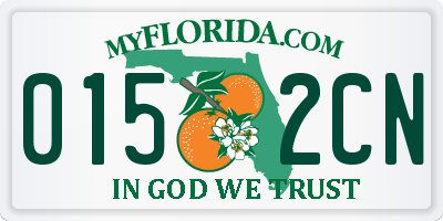 FL license plate 0152CN