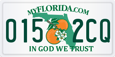 FL license plate 0152CQ