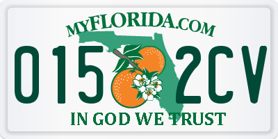 FL license plate 0152CV
