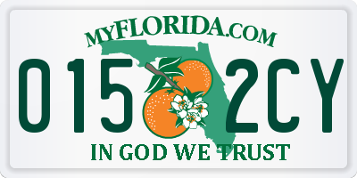 FL license plate 0152CY