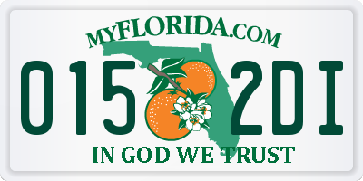 FL license plate 0152DI