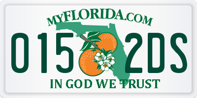 FL license plate 0152DS