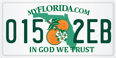 FL license plate 0152EB
