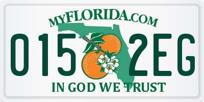 FL license plate 0152EG