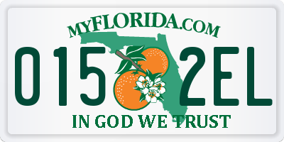FL license plate 0152EL