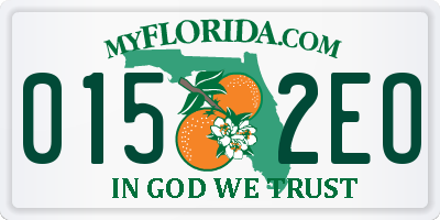 FL license plate 0152EO