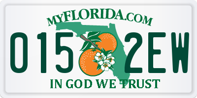 FL license plate 0152EW