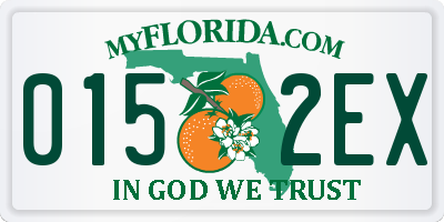 FL license plate 0152EX