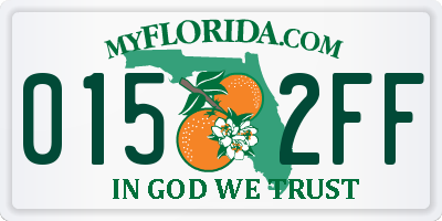 FL license plate 0152FF