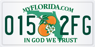 FL license plate 0152FG