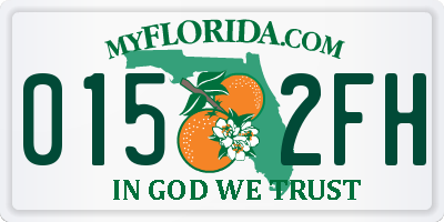 FL license plate 0152FH