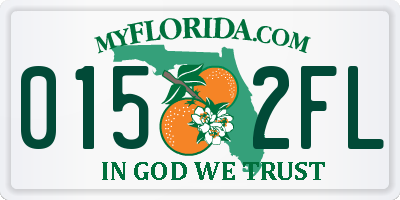 FL license plate 0152FL