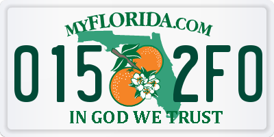 FL license plate 0152FO