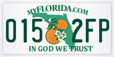 FL license plate 0152FP