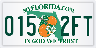 FL license plate 0152FT
