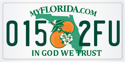 FL license plate 0152FU