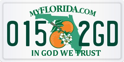 FL license plate 0152GD