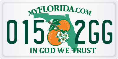 FL license plate 0152GG