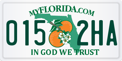 FL license plate 0152HA