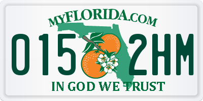 FL license plate 0152HM